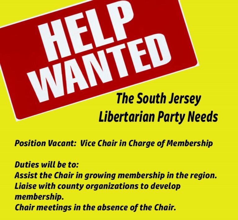 SJLP Vice-Chair needed.